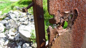 Der Zahn der Zeit nagt auch an den Resten der Attermire Rifle Range