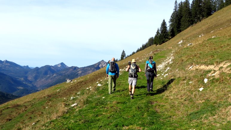 Nein, manchmal erwischen wir auch Traumwetter, wie hier am Hinteren Sonnwendjoch