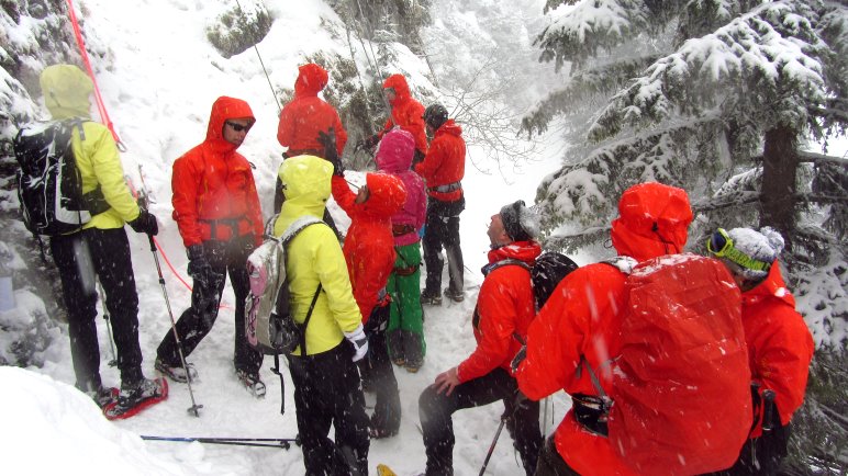 Mit Gore-Tex im Schnee am Kreuzeck