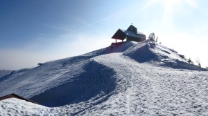 Und noch einmal die Kapelle am Gipfel des Hochfelln
