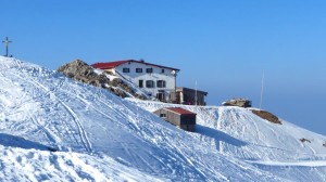 Das Hochfellnhaus, von der Kapelle aus gesehen