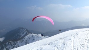 Das sieht schon toll aus, wenn sich die Paraglider in der Thermik hochschrauben