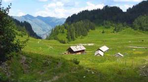 Kurz oberhalb der Hirzbachalmhütte