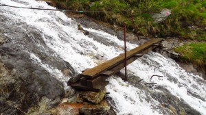 Die Brücke am Eingang der Elsenklamm