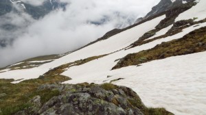 Wie viele Schneefelder haben wir an dem Tag durchquert?