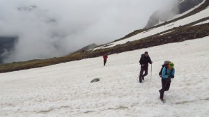 Wieder einmal eine Schneefeldquerung