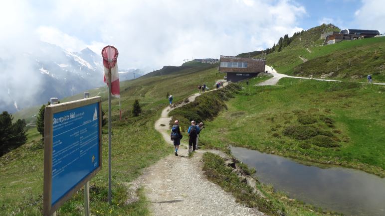 Am Paraglider Startplatz auf dem Penken