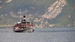 Der Raddampfer Giuseppe Zanardelli. Stilvoll geht es auf den letzten Teil der Tour, zurück nach Malcesine