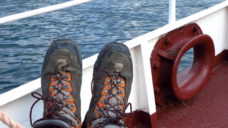 Per Raddampfer zurück nach Malcesine - ein schöner Abschluss einer Wanderung