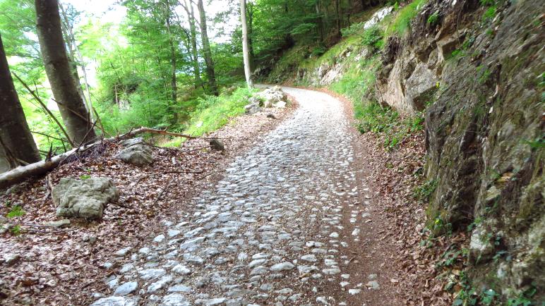 Auf der Straße hinauf nach Leano