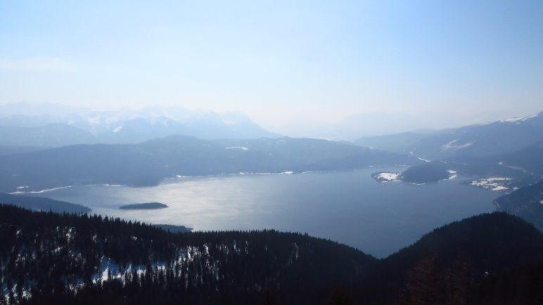 Der Blick auf den Walchensee