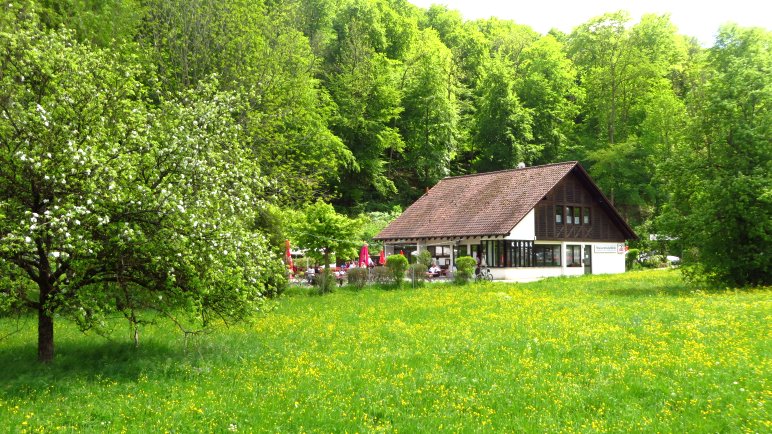 Das Maisentalstüble am Anfang und Ende der Wanderung