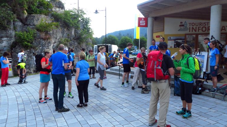 Am Start zur 12 Stunden Wanderung am Königssee