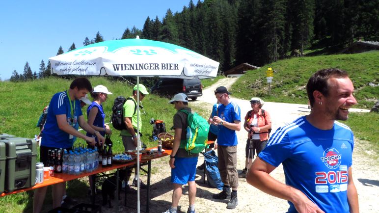 Unsere Verpflegungsstation an der Mordau-Alm