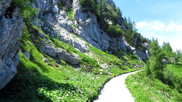 Die letzten Meter auf dem Wanderweg zum Kehlsteinhaus