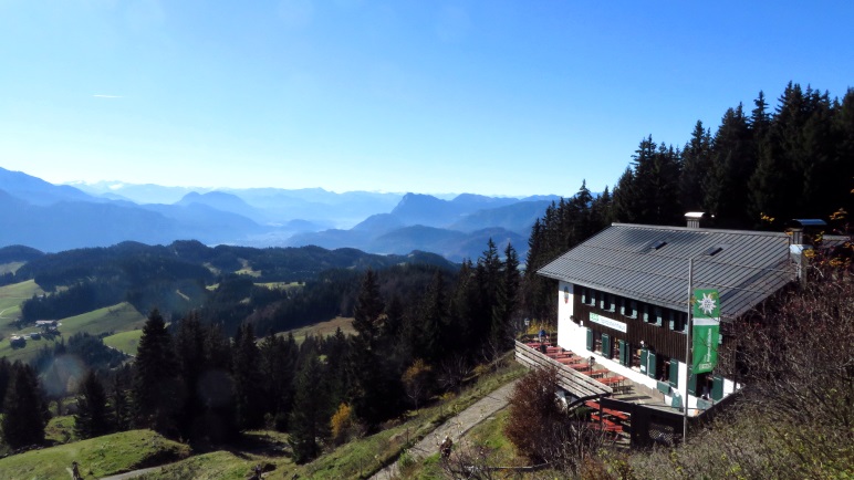 Zurück auf dem Spitzsteinhaus. Jetzt gibt's Mittagessen!