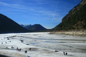 Der westliche Sylvensteinspeicher und die Isar