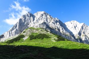 Am westlichen Lamsenjoch im Karwendel