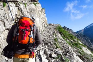 Der Aufstieg zum Lamsenjoch