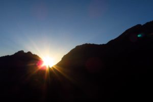 Der Sonnenuntergang am Karwendelhaus - geht's schöner?