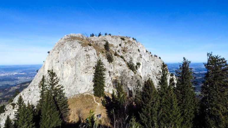 Der Blick hinüber zur Wasserwand