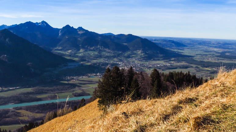 Der Blick auf den Wendelstein und die nördlichen Ausläufer des inntals