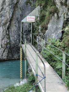 An der alten Leutaschklamm in Mittenwald. Karwendel