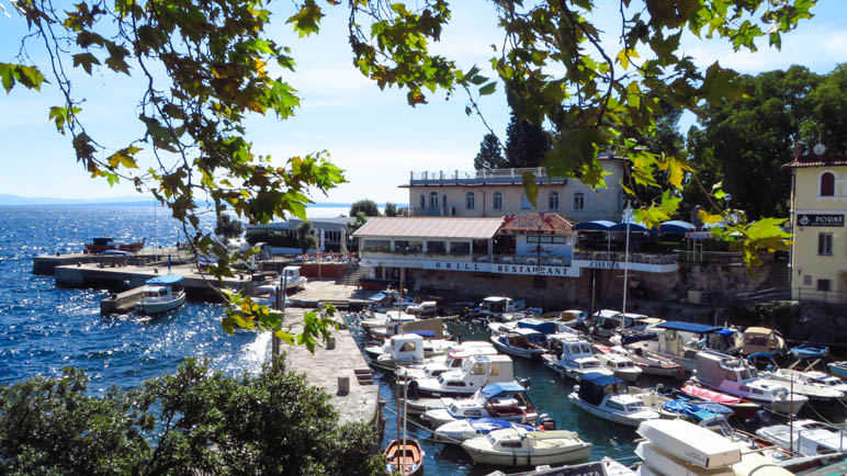 Der kleine, alte Hafen von Lovran