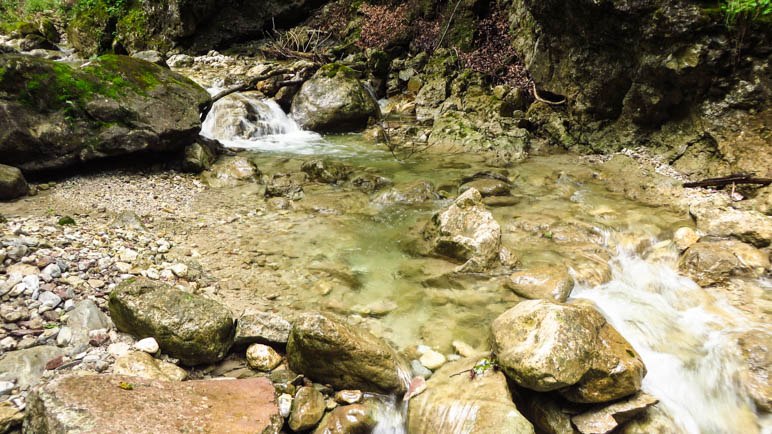 Im Bach der Schleifmühlenklamm