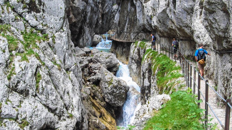 Auf den ersten Metern in der Höllentalklamm 