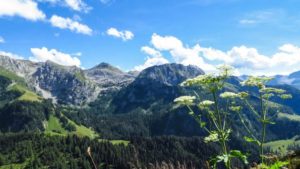 Ein Blick über die Berchtesgadener Alpen