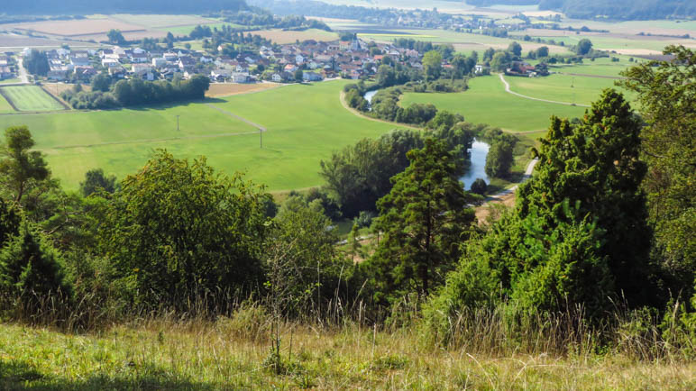 Mein Blick vom Felsen auf das Altmühltal und Pfalzpaint