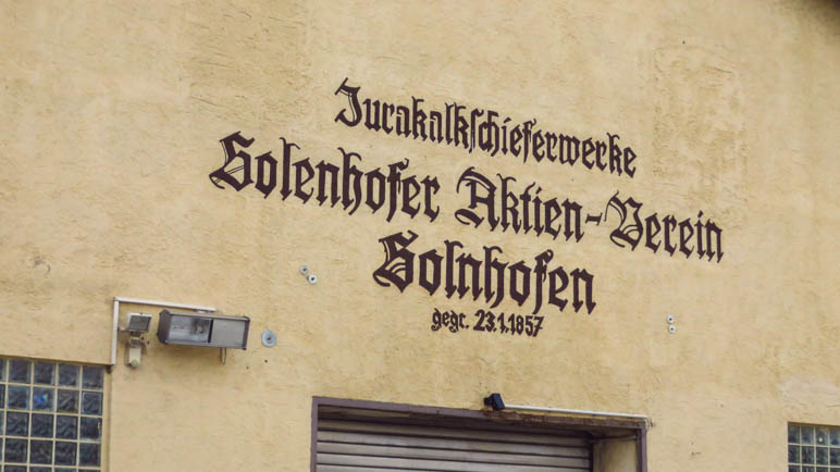 Die Jurakalkschieferwerke Solnhofener Aktien-Verein von 1857. Mehr als 150 Jahre Tradition!