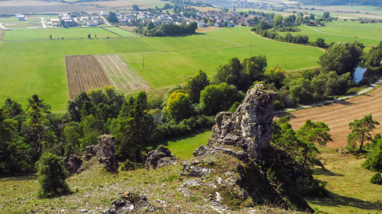 Der Ausblick von meinem Brotzeitfelsen auf Pfalzpaint