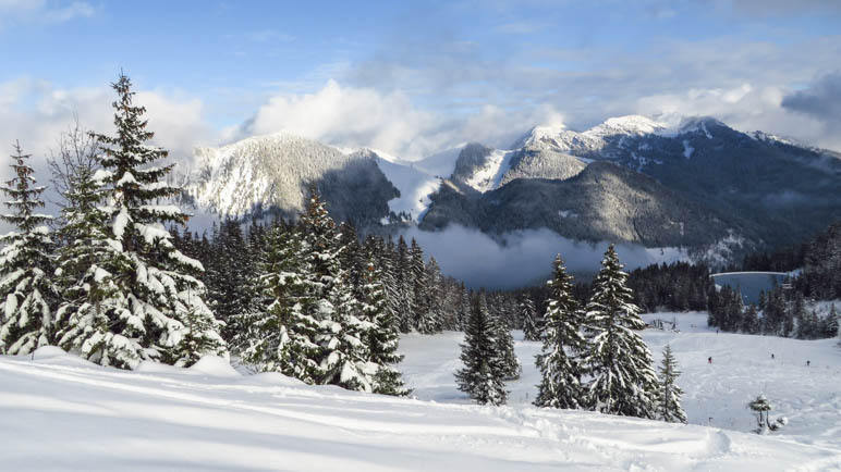 Ein Blick in Richtung Taubenstein und Rotwand