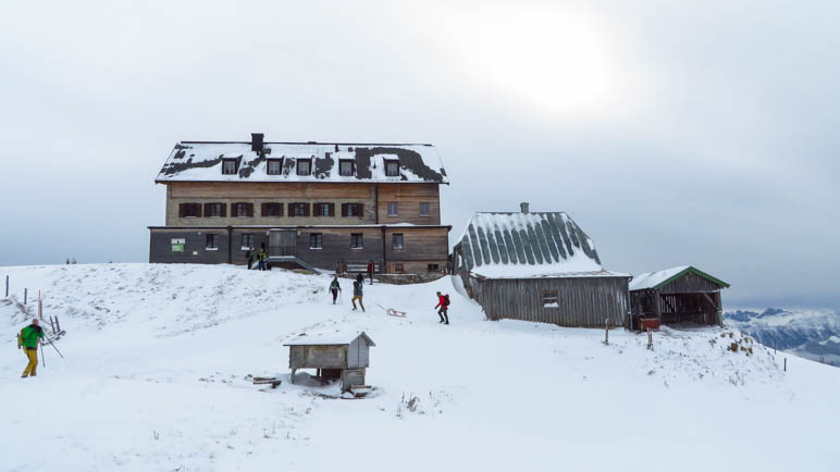 Das Rotwandhaus, Ziel unserer Winterwanderung im Herbst
