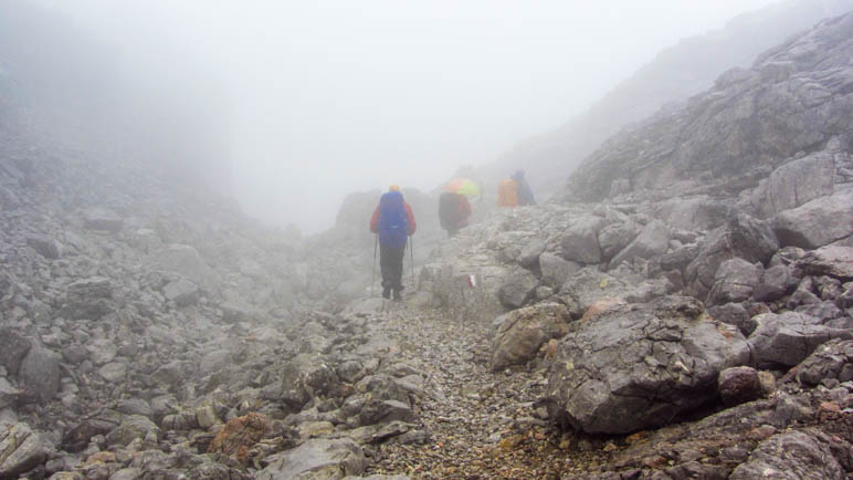 Im Nebel im Steinernen Meer