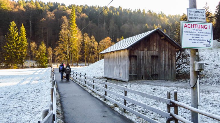 Auf dem Weg zum Klammeingang