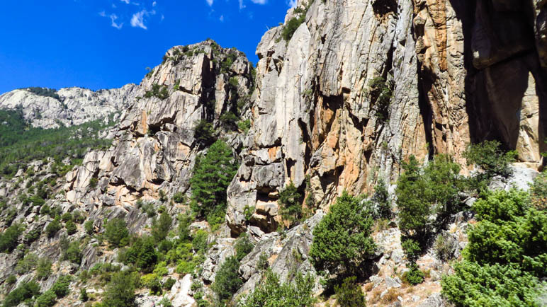 Die Felsberge im Tavignanotal