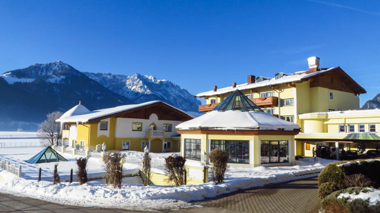 Das Hotel Seehof, hier der untere Teil, in dem wir gewohnt haben