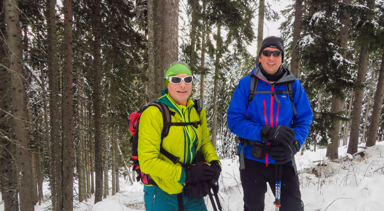 Die Antelao auf einer Schneeschuhwanderung im südtiroler Passeiertal. Mit dabei: Ernst von almenrausch.at