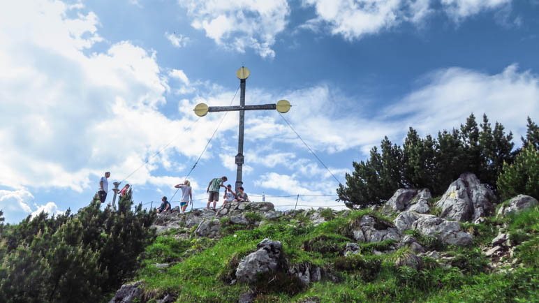 Das Gipfelkreuz auf dem vorderen Rauschberg