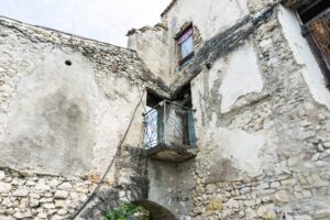 Der Julia-und-Romeo-Balkon. Nunja, der in Verona ist ja auch nicht echt.