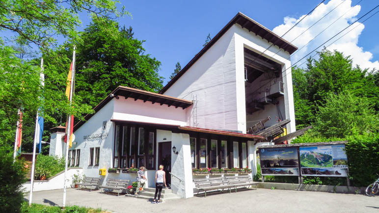 Die Talstation der Rauschbergbahn, unser Startpunkt der Wanderung