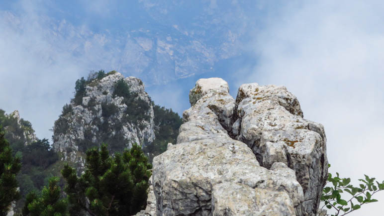 Auf den letzten Felsblock mit dem besten Tiefblick bin ich dann nicht mehr gestiegen