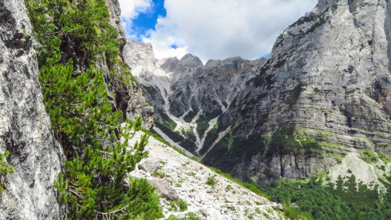 Auf dem Weg zum Rifugio Croz dell'Altissimo