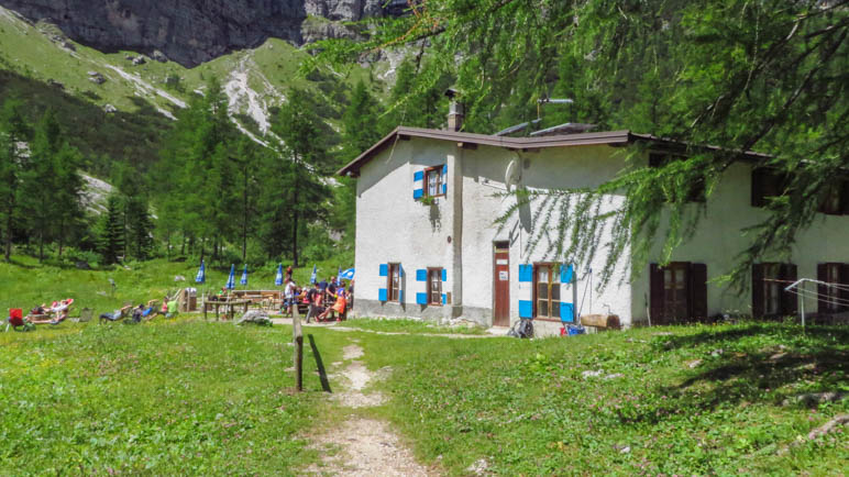 Das Rifugio Selvata auf gut 1630 Metern Höhe