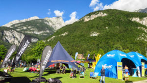 Das Basecamp und die Brenta-Berge bei richtig gutem Wetter