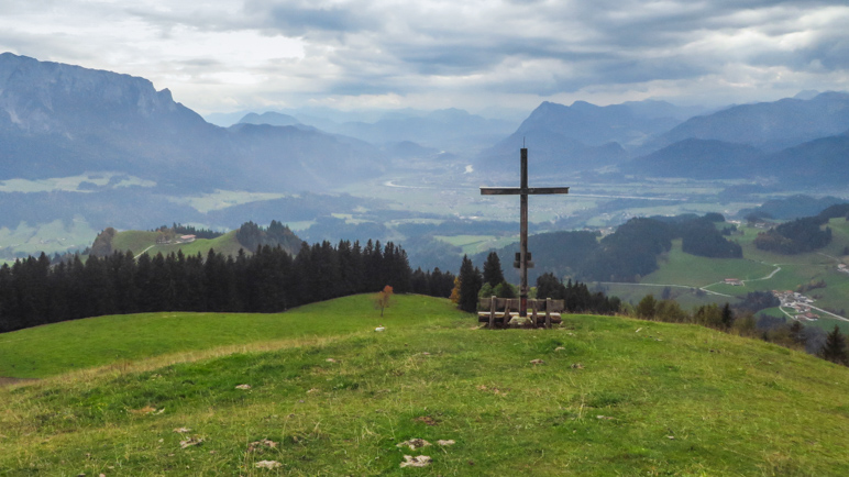 Blick auf Kufstein und das Inntal am Aussichtspunkt Schöne Aussicht