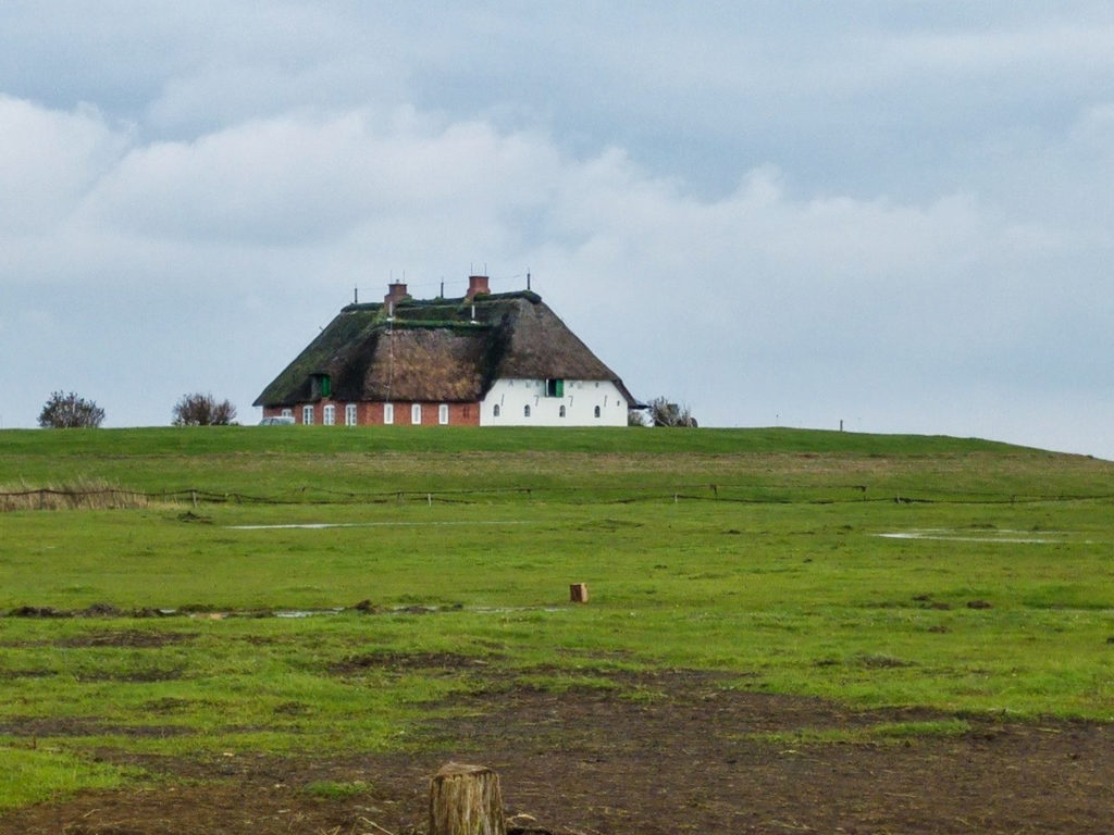 Die Spuren des Land-Unter sind auf Langeness noch zu sehen